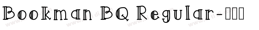 Bookman BQ Regular字体转换